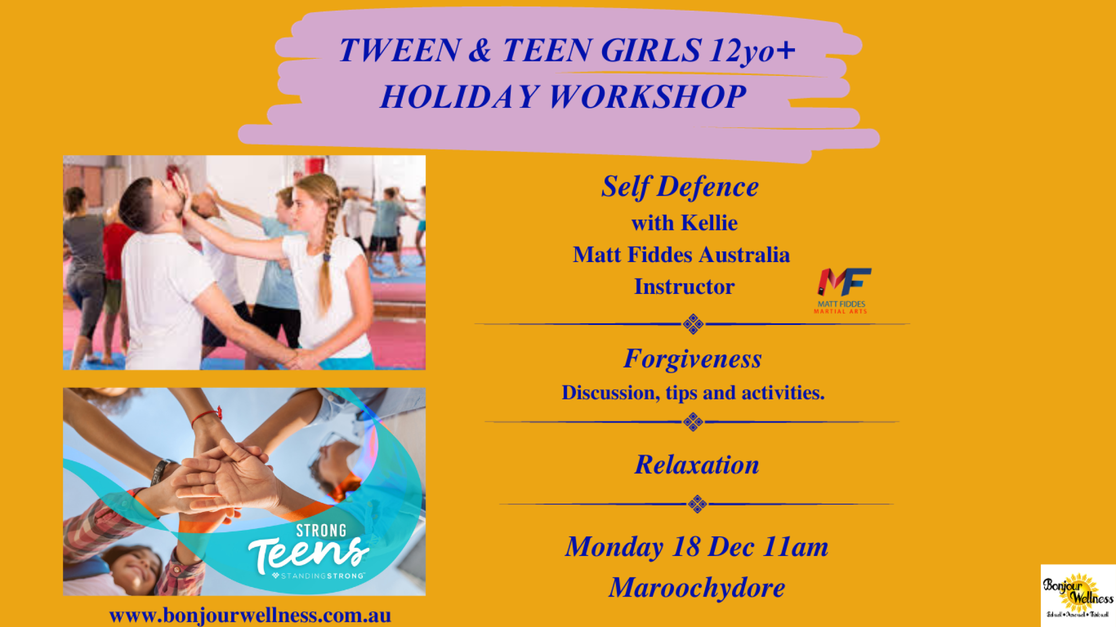 teen girls standing strong sunshine coast
